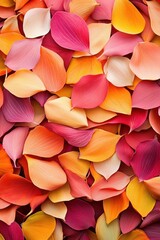 Aufkleber - A vibrant display of colorful flower petals creating a serene and aesthetic background for nature lovers