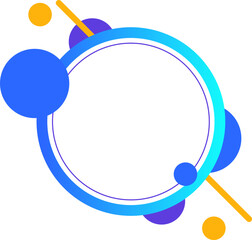 Wall Mural - Modern Circle Banner