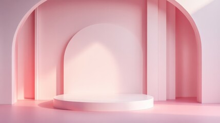 Aufkleber - Minimalist abstract backdrop for showcasing products