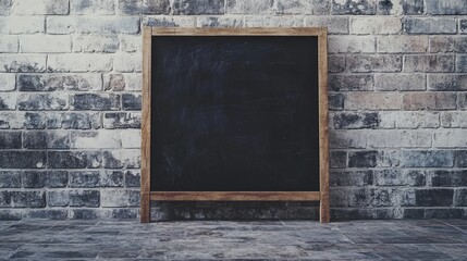 Poster - Empty blackboard display Mockup idea for showcasing a product or presentation