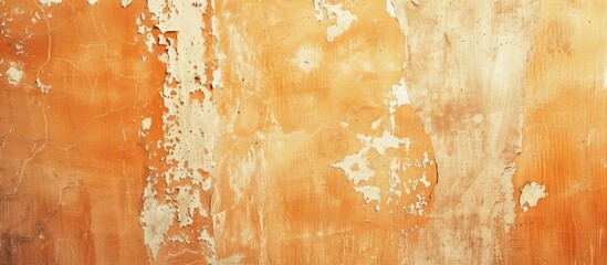 Aufkleber - Close Up Of A Concrete Wall In Light Orange Colors Vintage Background