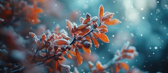 Poster - Closeup View Of Winter Flowers