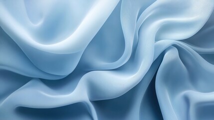 Poster - Soft blue abstract background featuring subtle textured waves creating an elegant low contrast design