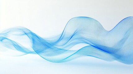 Poster - A blue wave with a white background
