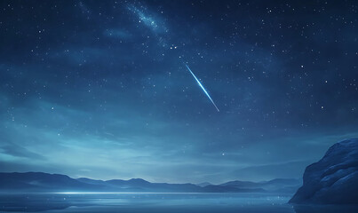 Wall Mural - starry night sky-generative ai
