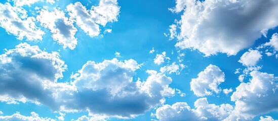 Aufkleber - Beautiful Blue Sky With Clouds For Nature Background