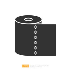 Poster - The image depicts a roll of paper, commonly used for various purposes such as wrapping, packaging, or crafting.