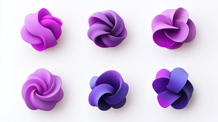 Poster - three-dimensional abstract gradient liquid blobs in vibrant hues generative ai
