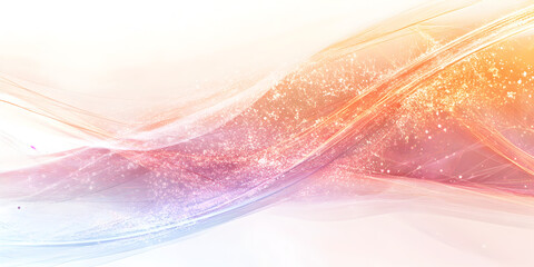 Poster - Abstract Watercolor Flow: A captivating abstract painting showcasing a vibrant interplay of colors, with soft, flowing lines blending into a mesmerizing swirl. The gentle gradient of pink, orange.