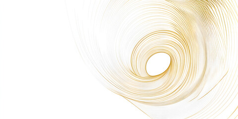 Poster - Golden Spiral Abstract: Elegant, swirling lines in gold create an abstract vortex, perfect for design backgrounds and artistic projects.  