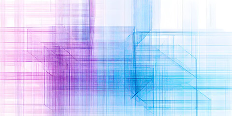Poster - abstract geometric lines in pastel hues: a mesmerizing abstract background featuring intersecting li
