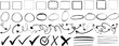 © Arafat - Hand drawn doodle frame, circle, arrow, check marks, and line vector set for creative designs, presentation, highlight, and decoration. Diverse elements for flexibility in projects, doodle and sketc
