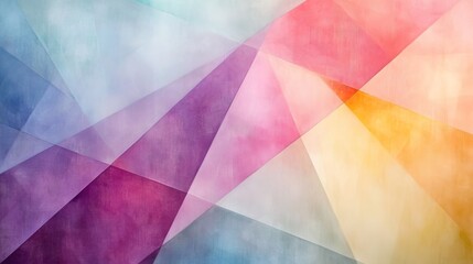 Wall Mural - Pastel Geometric Abstract Background in Soft Colors 