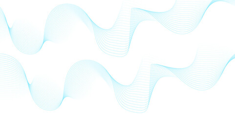 White wave curve lines banner background design. Abstract soft wave lines dynamic flowing blue light isolated background. Vector Illustration of the gray pattern of lines. stripes on white.	
