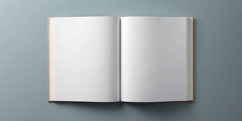 inside magazine mockup template with blank pages for design presentation, magazine, mockup, template