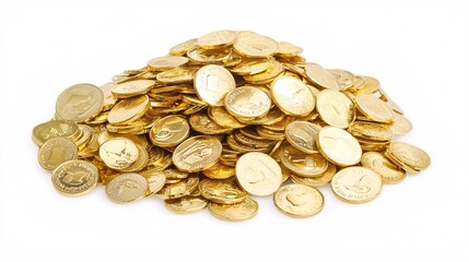 Poster - Gold bars and coins organized in a savings portfolio format, polished and gleaming, symbolizing secure investments