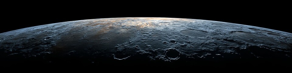 Wall Mural - a close up of the moon with a dark background. the moon is the only thing visible in the image
