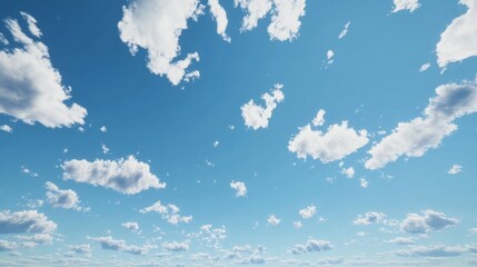 Poster - The sky is blue and filled with clouds