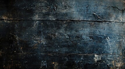 Poster - Worn weathered dark wood with a grunge texture for a rustic background