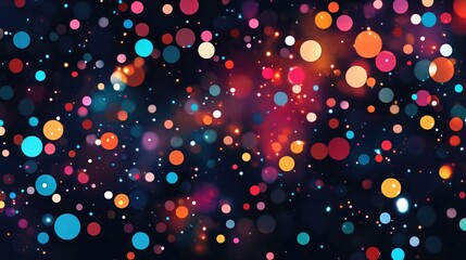 Poster - A vibrant abstract backdrop featuring numerous small colorful dots