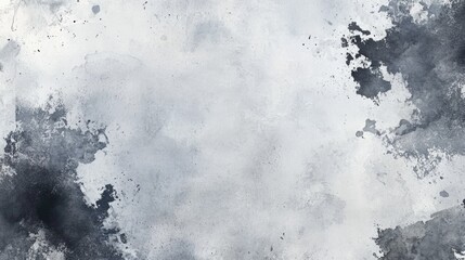 Leinwandbilder - Vintage inspired design template featuring a cool gray watercolor canvas