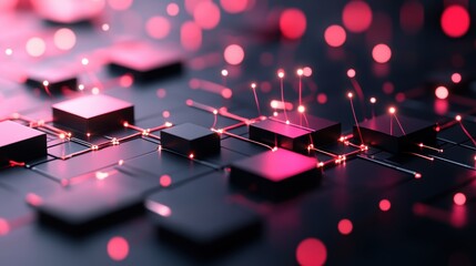 A digital illustration depicting a network with multiple layers of security defenses, representing a layered approach to cyber defense.
