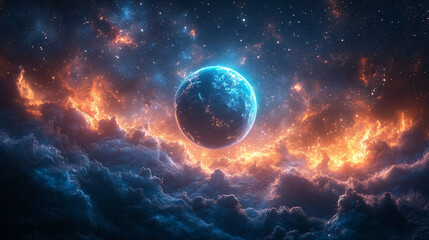 Wall Mural - planet in space
