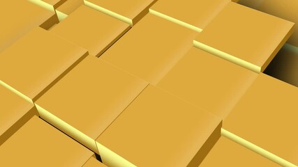 Wall Mural - Box gold Background Animated footage Abstract element for motion graphic,loop Animation on background