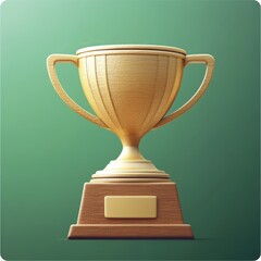 Simple Sports Trophy Icon Concept Design