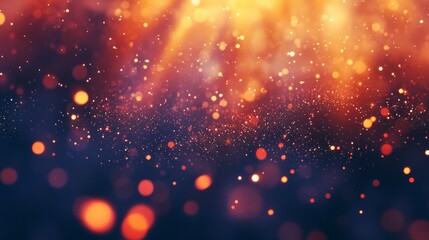 Aufkleber - A bright orange and blue background with a lot of small dots