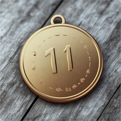 Simple Gold Medal Concept for Fitness Challenge