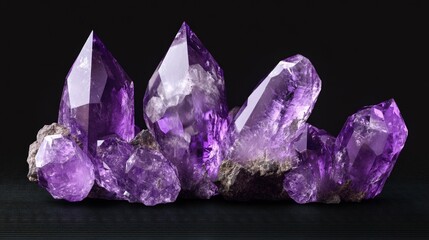 Purple Amethyst Crystal Pyramid