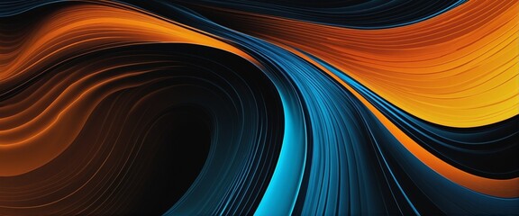 Wall Mural - Dynamic Abstract Gradient Waves in Vibrant Colors: A Grainy Retro Background for Posters and Designs