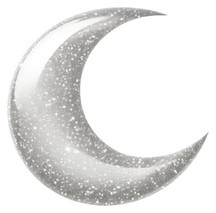 Wall Mural - png silver moon icon astronomy nature shape.