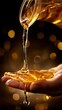 © ธิดารัตน์ ชะโนวรรณะ - Close-up of massage oil being poured onto hands