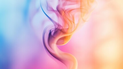 Poster - Abstract swirl of smoke on a blurred vertical backdrop