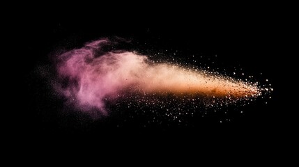 Poster - abstract colorful powder explosion creating a textured splash ideal for design backgrounds