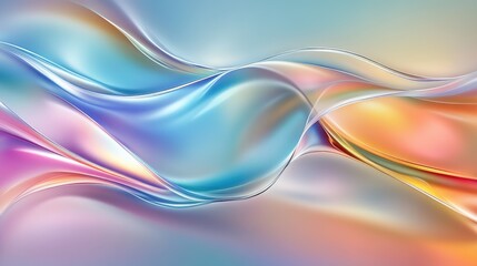 Poster - abstract liquid wave wallpaper featuring a creative holographic design ideal for banners postcards a
