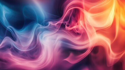 Poster - Abstract swirl of smoke on a blurred vertical backdrop