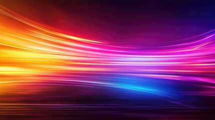 Poster - Abstract background featuring realistic neon lines designed with dynamic lighting effects