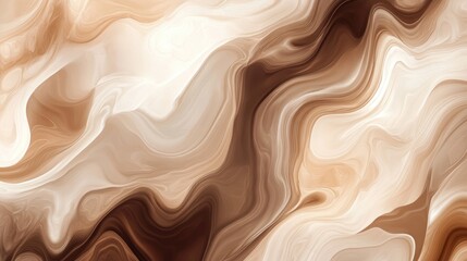 Poster - abstract background featuring pastel mocha hues in a painterly style