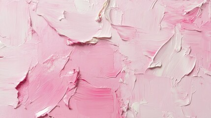 Poster - An abstract pastel pink background that serves as a versatile choice for wallpaper art prints and shapes featuring the rich texture of oil paint for added depth