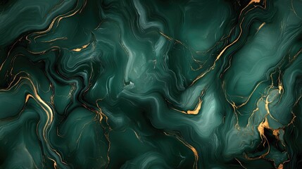 Poster - abstract dark green marble texture luxurious dark green backdrop
