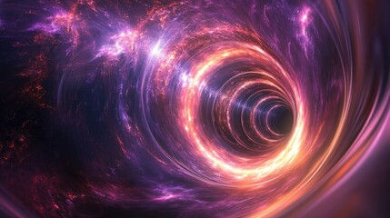 Poster - abstract background featuring a swirling motion glowing circles and bright spirals an empty scene wi