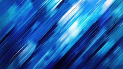 Poster - abstract geometric background featuring a combination of blue and dark blue stripes
