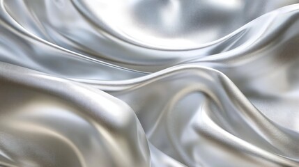 Poster - abstract background featuring a sleek silver metallic texture