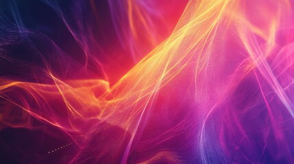 Fototapete - Abstract Lines Creating a Futuristic Background for Global Communication and Connectivity