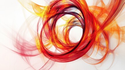 Poster - An abstract representation of the quantum concept known as the Ring of Fire, featuring vibrant,