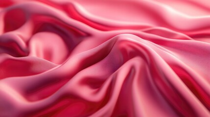Poster - Abstract smooth pink silk texture backdrop
