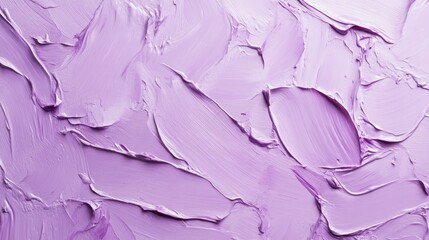 Poster - Abstract background featuring a pastel lilac color with expressive shapes ideal for wallpaper or art prints showcasing natural oil paint texture